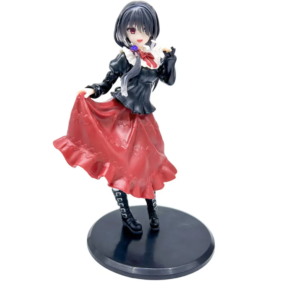 20ซม.วันที่A LIVEอะนิเมะชุดสีแดงTokisaki Kurumi LoriสาวPVCอะนิเมะAction Figuresอะนิเมะการ์ตูนของเล่นของขวัญ