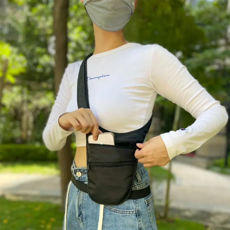 Travel Hidden Waist Bag Sports Phone Men's Anti-theft Belt Bag Ultra-Thin Waterproof Fanny Pack New Women Run Light Waist Pouch