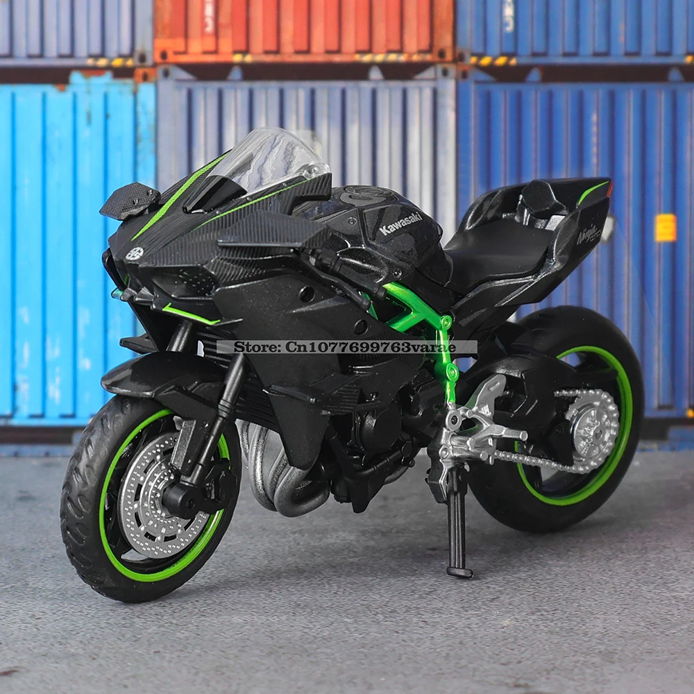 MSZ 1:18 Kawasaki Ninja H2R  GSX-R1000 YAMAHA YZF-R1 Classic Motorcycle Static Model Alloy Die Casting Car Toy Gifts