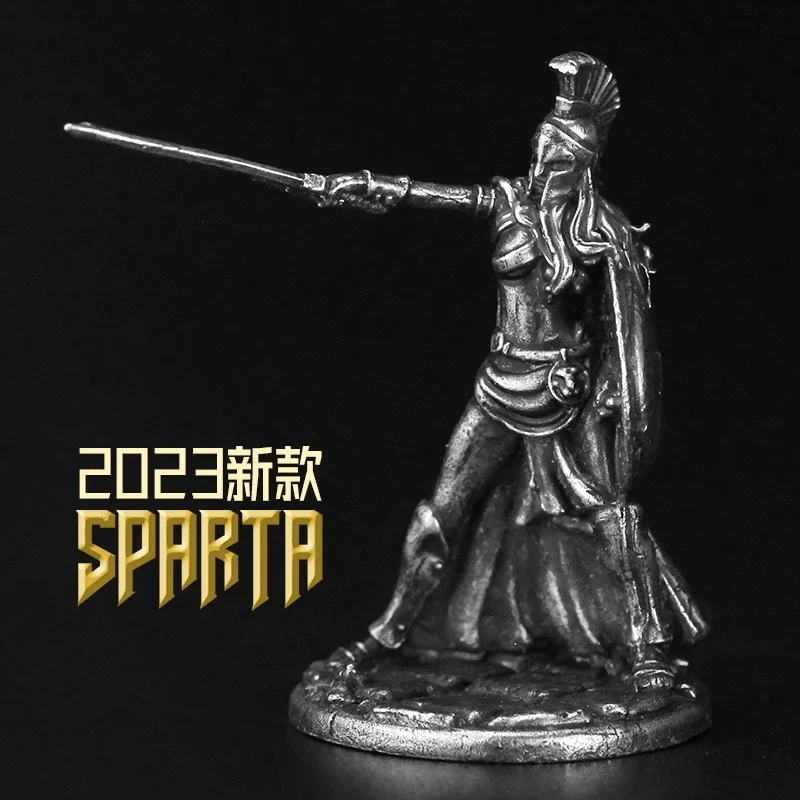 Figurki akcji: wojskowy Spartan Warrior, żołnierz, model, kreatywne elementy do gry planszowej, metalowa miniaturowa ozdoba, akcesoria, figurka.