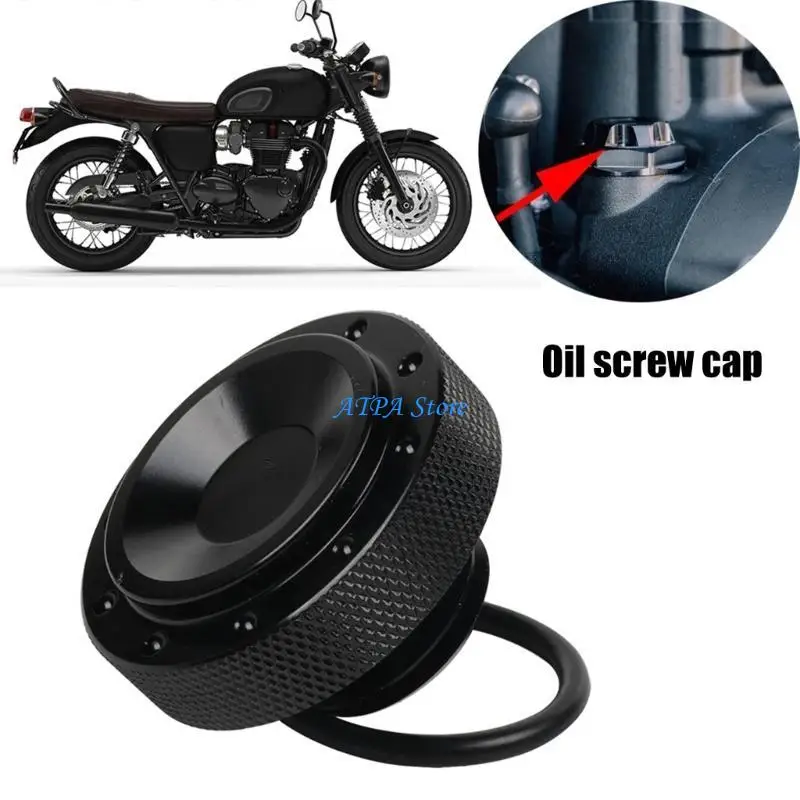 

U13C Motorbike Oil Screw Caps Easy Installs Metal Oil Caps Motorbike Oil Filler Hat
