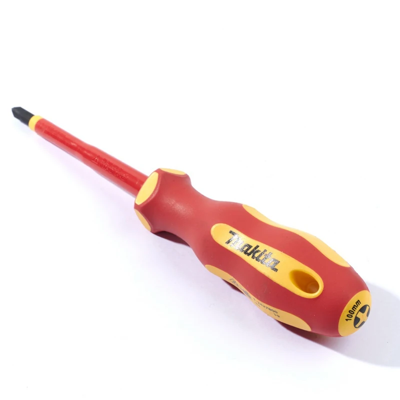 Makita Insulated Screwdriver B-66139 PH2 Tip x 100 mm 1000V Insulated Driver Durable Lightweight Sturdy Hand Tools