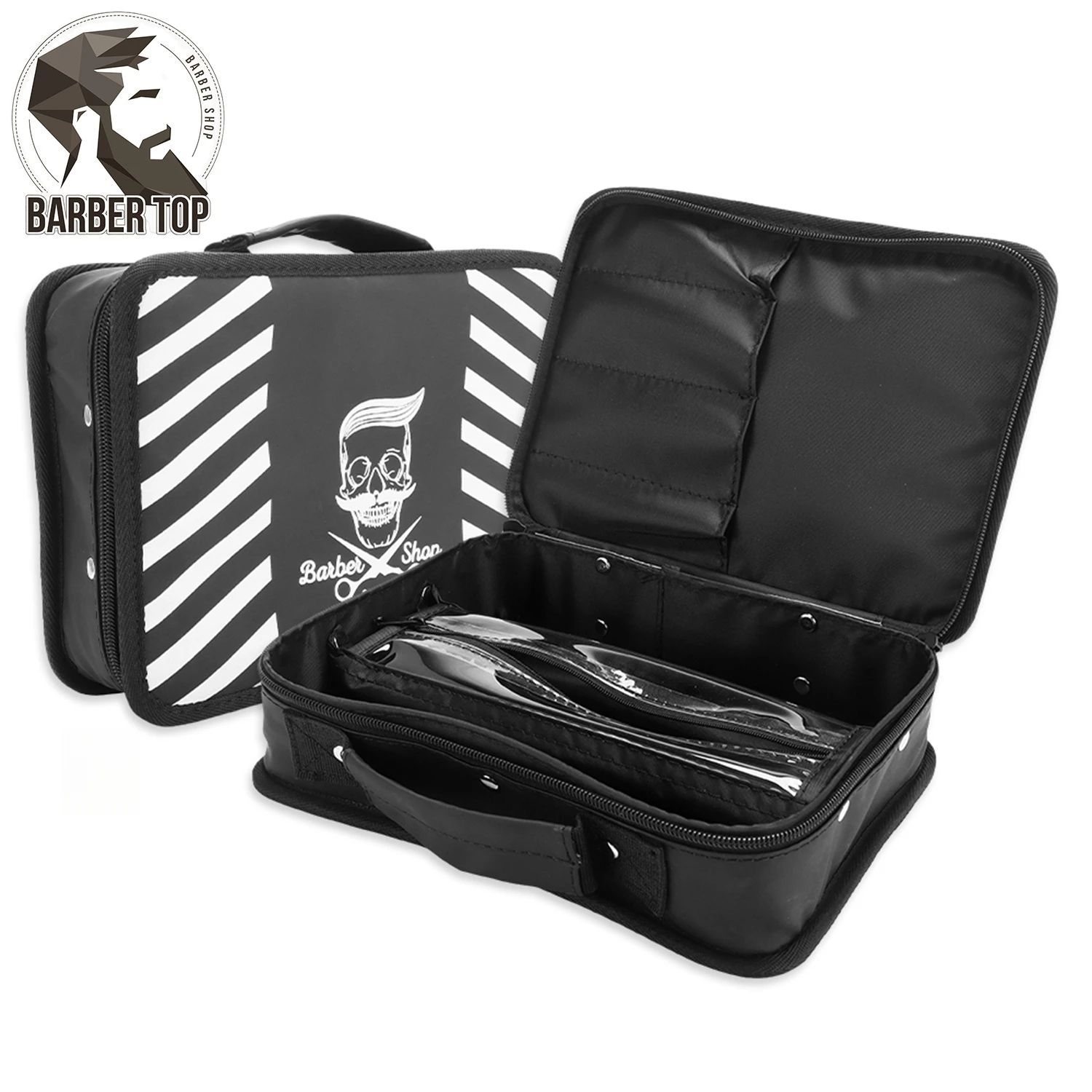 

Barber Carrying Case Stylist Tool Storage Bag Hair Styling Accessories Organizer Portable Travel Cosmetics Beauty Supplies