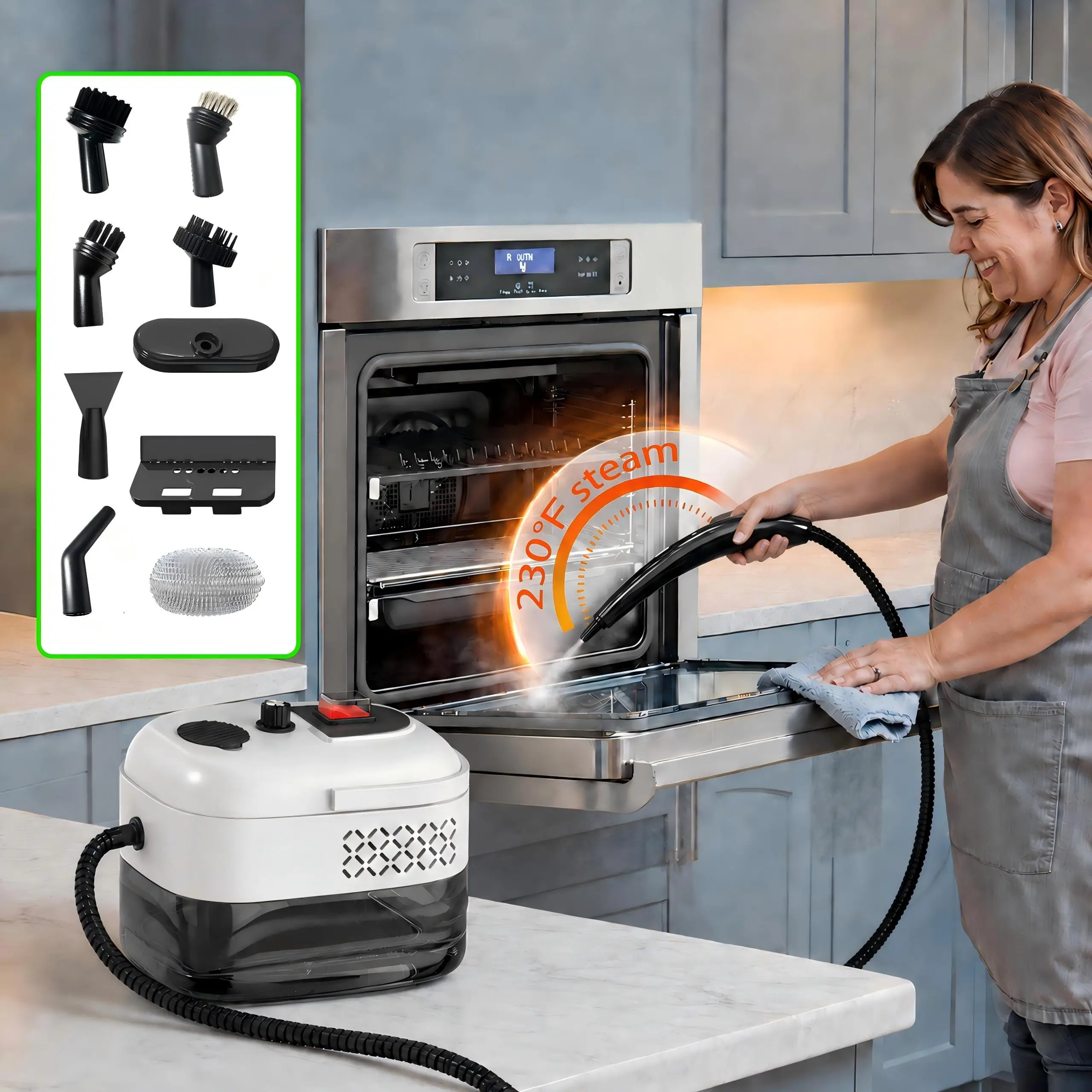 Steam Cleaner Multi-Purpose Steam Machine for Home, Car, Bathroom & Kitchen Cleaning
