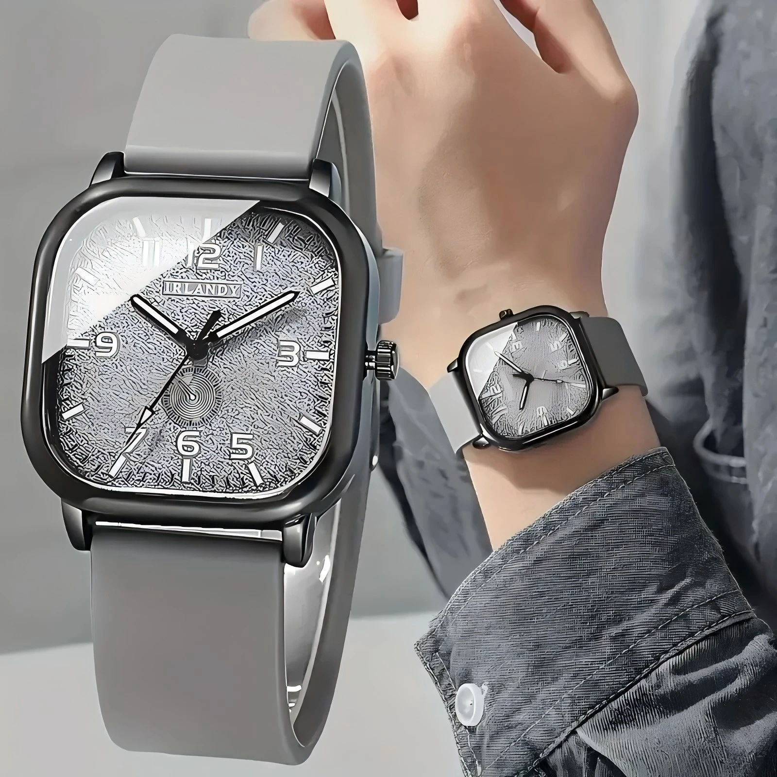 1Pcs Men's Fashion Watches, Daily Wear For Valentine's Day, Easter, Ramadan, Birthdays, The Ideal Gift For Friends And Family!