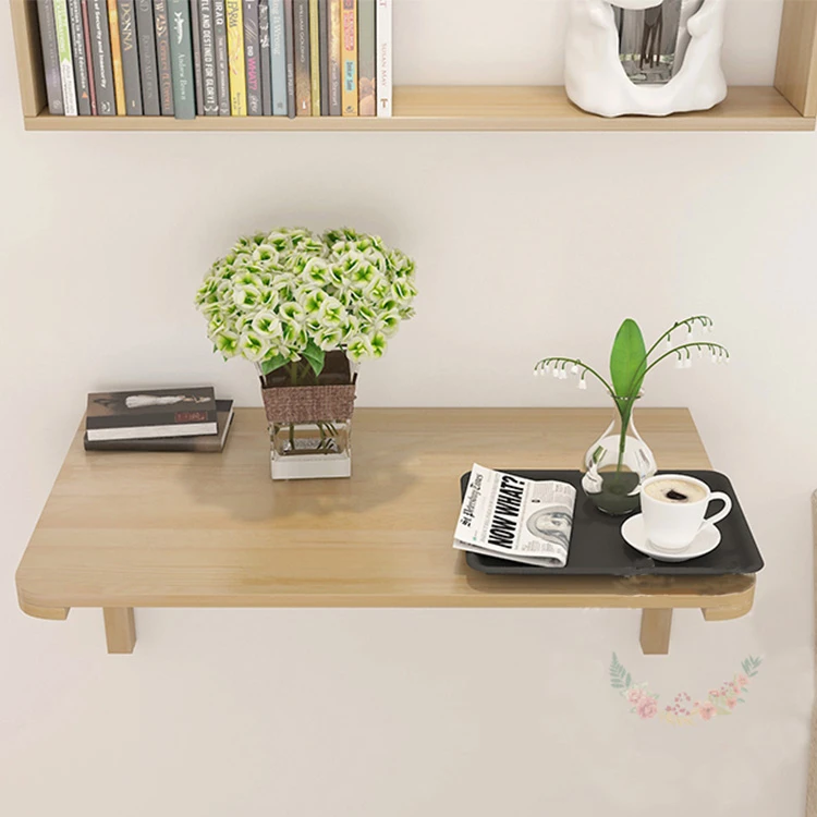 Folding Wall Hanging Table Solid Wood Computer Desk Dinning Table Study Table