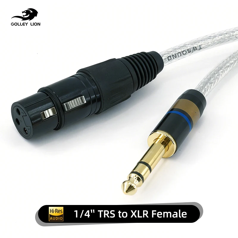 XLR To 6.5mm Audio Cable Microphone Balanced Analog Audio Cord XLR Female To 6.5 Jack for Computer Phone Speaker Amplifier 5M