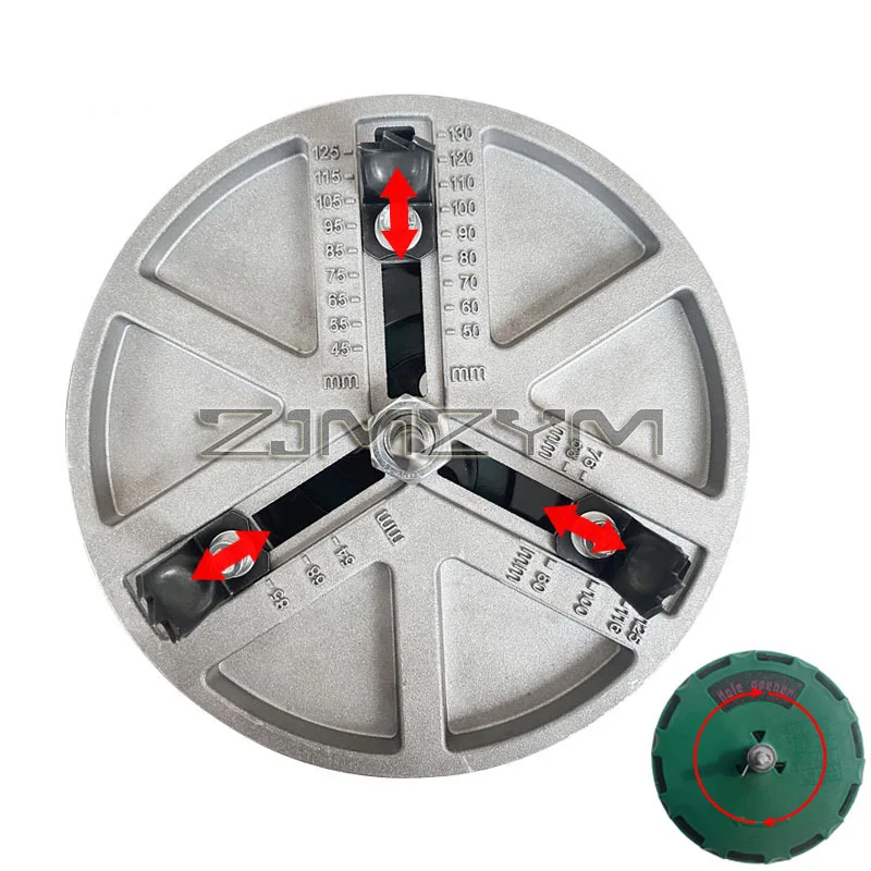 45mm-130mm Woodworking Hole Opener Adjustable Hole Saw Diameter For Gypsum Board For Home Improvement