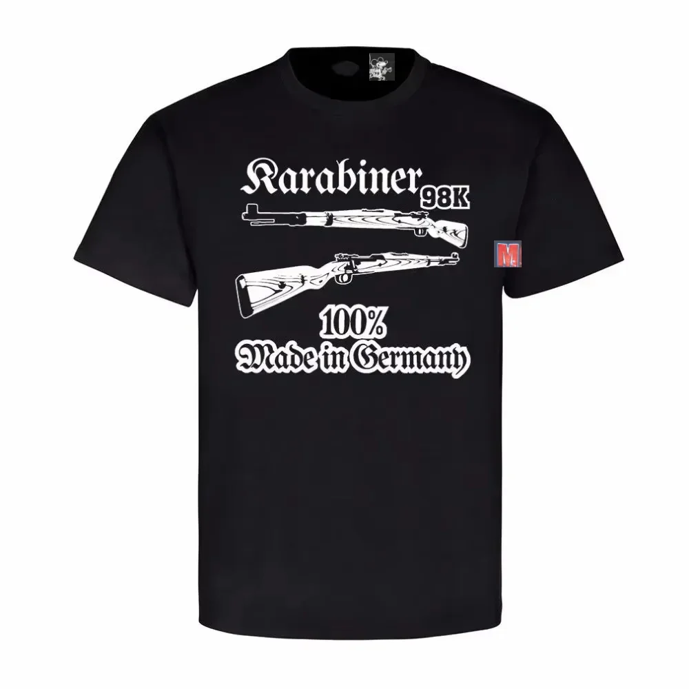Carbiner 98K Decoration German Sniper T-Shirt 100% Cotton O-Neck Summer Short Sleeve Casual Mens T-shirt Size S-3XL