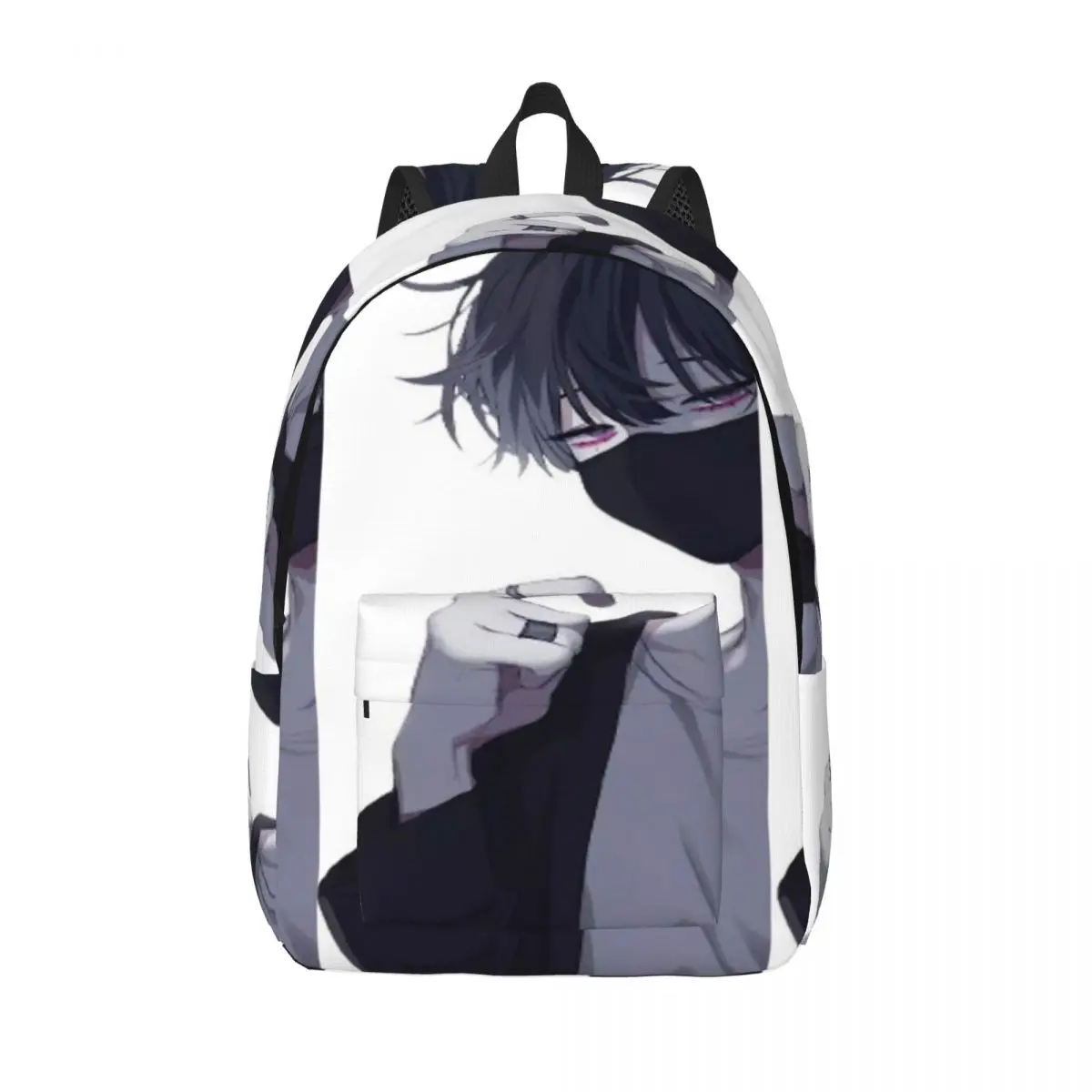 

Простой и стильный рюкзак для мальчиков-подростков в стиле аниме, холщовый рюкзак, мужской рюкзак