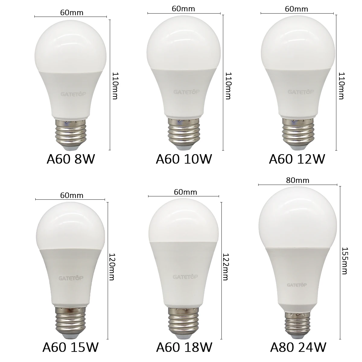 1-20 Pack E27 Energy Saving 3 Color Temperature CCT Bulb 7W-24W AC110V 220V Memory Function Color Temp Reset Light for Bedroom