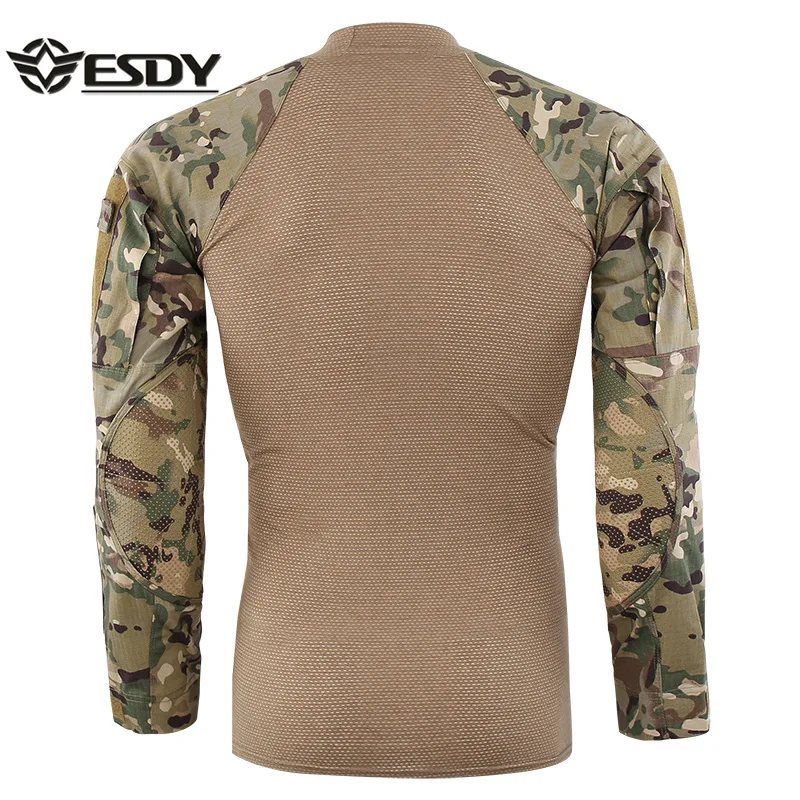 ESDY Outdoor mountaineering Camouflage Long Sleeve Shirts Third-generation Frog Suit Work Suit Autumn Winter Training Suit A656