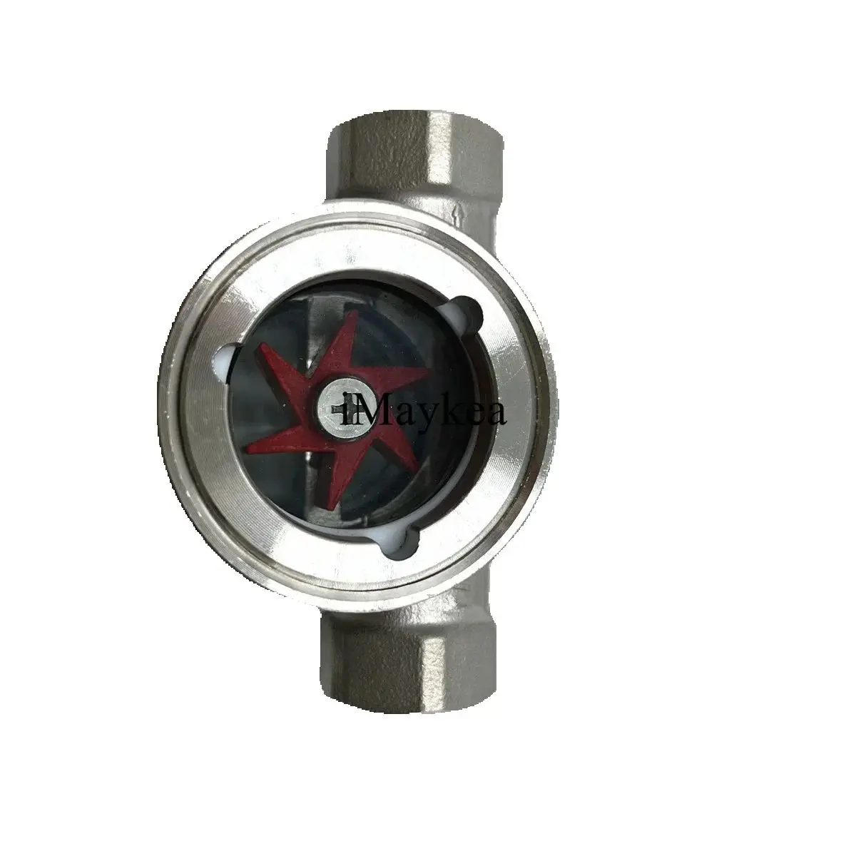 304 Stainless Steel Through Impeller Sight Glass SG-YL11-21 Flow Water Flow Indicator Glass Observation Window