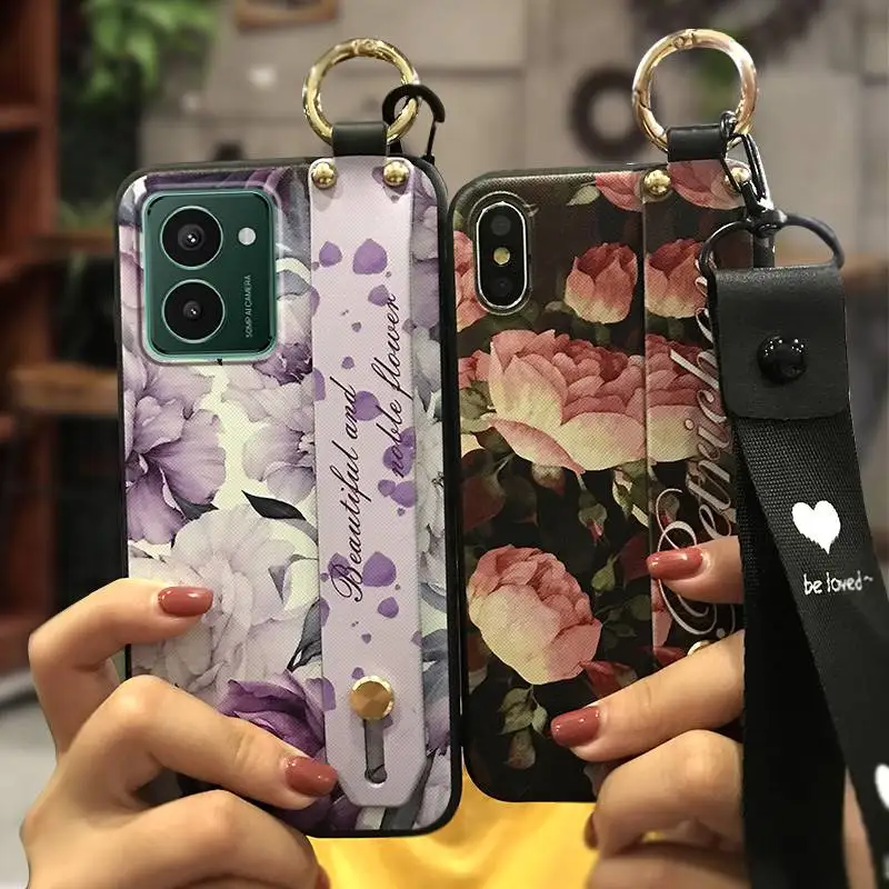 Flower Fashion Design Phone Case For Nokia HMD Pulse/Pulse+/Pulse Pro Back Cover Shockproof Durable Soft case Kickstand