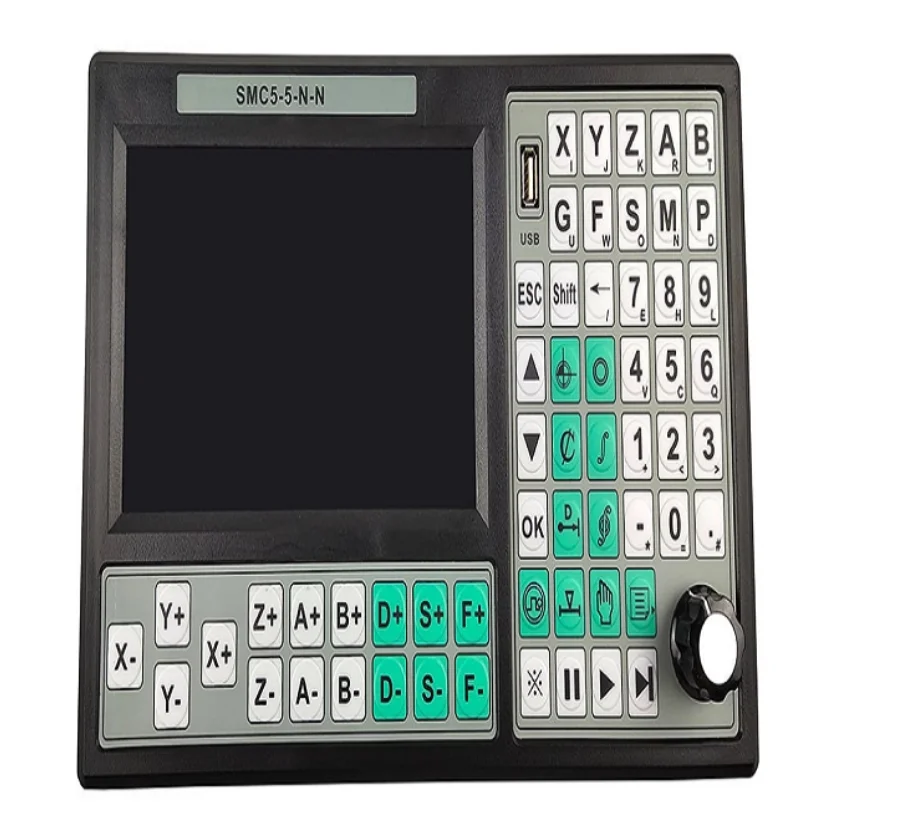 

SMC5-5-N-N CNC Offline Controller 5 Axis Group 500KHz Motion Control System 6 Axis Emergency Stop Handwheel