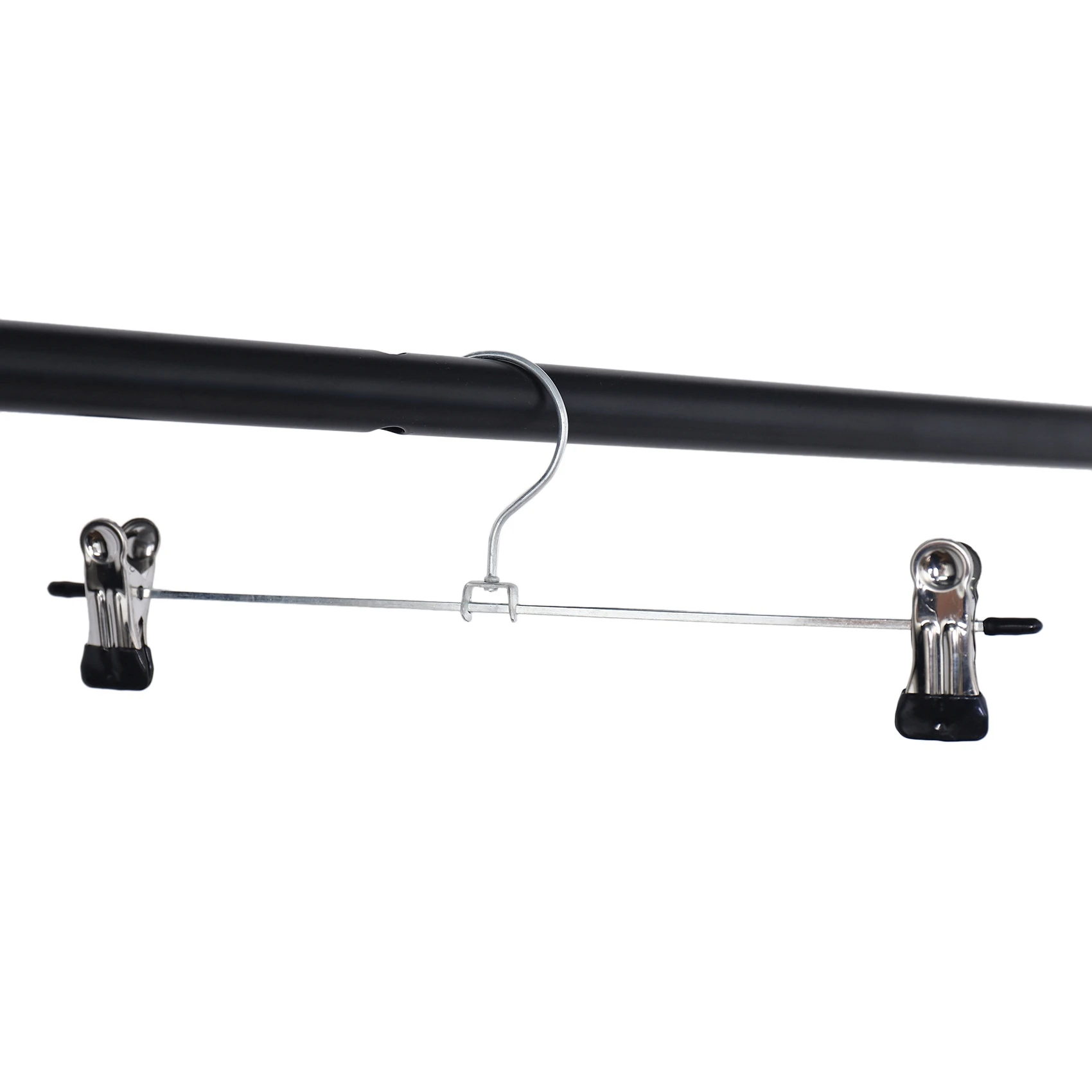

ABBN-48 PCS Skirt Hangers With Clips, Pants Hanger Metal Pant Hangers Space Saving For Pants Skirts Clothes