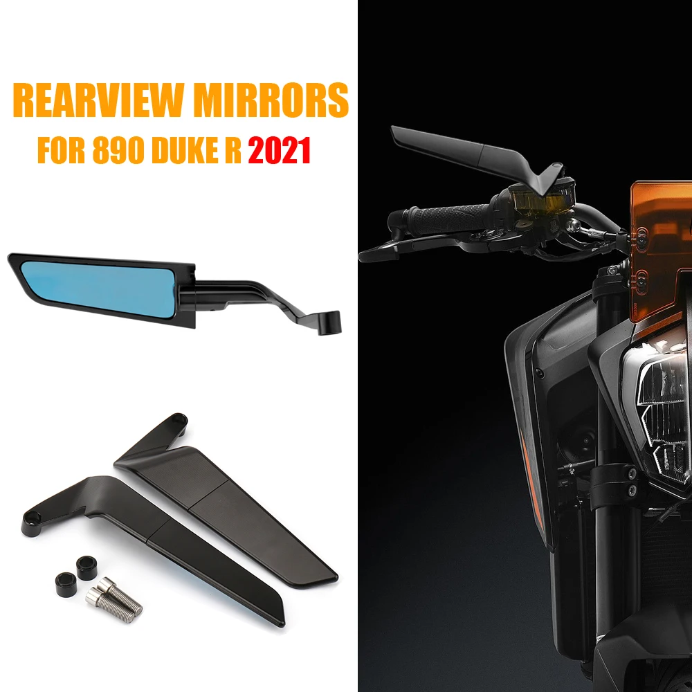 

890 Duke 890 Motorcycle Stealth Mirrors Wind Wing Rear View Mirror 360 Adjustable Sports Wing Mirrors For 890 DUKE 2018-2020