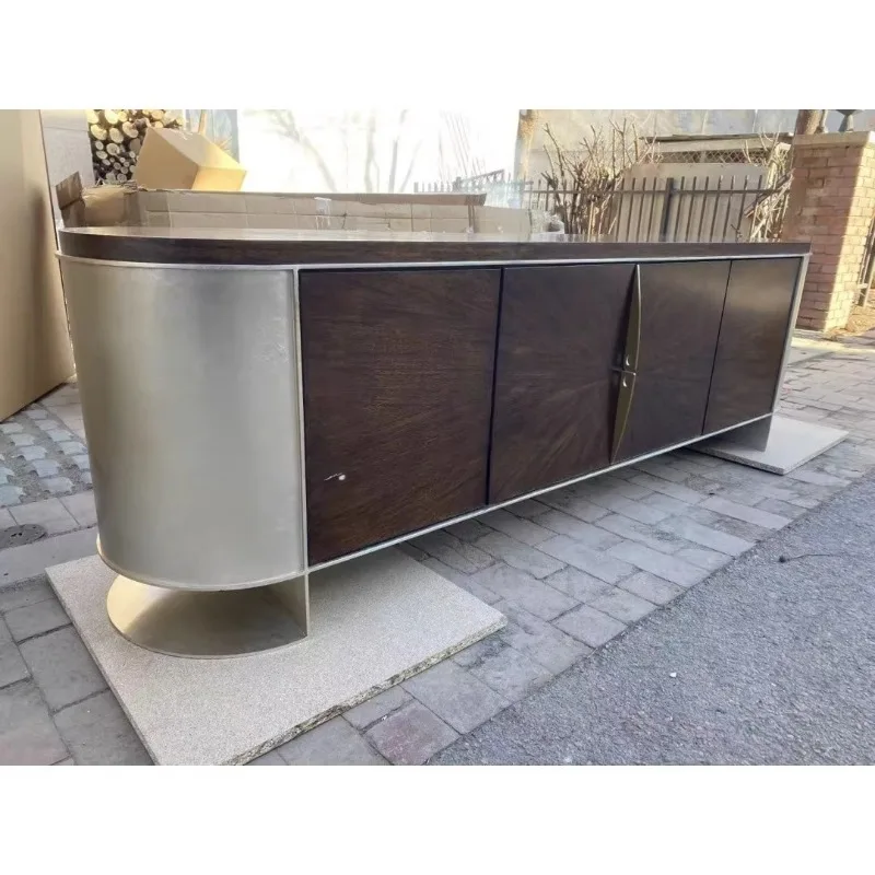 

Solid wood TV cabinet modern simple light luxury