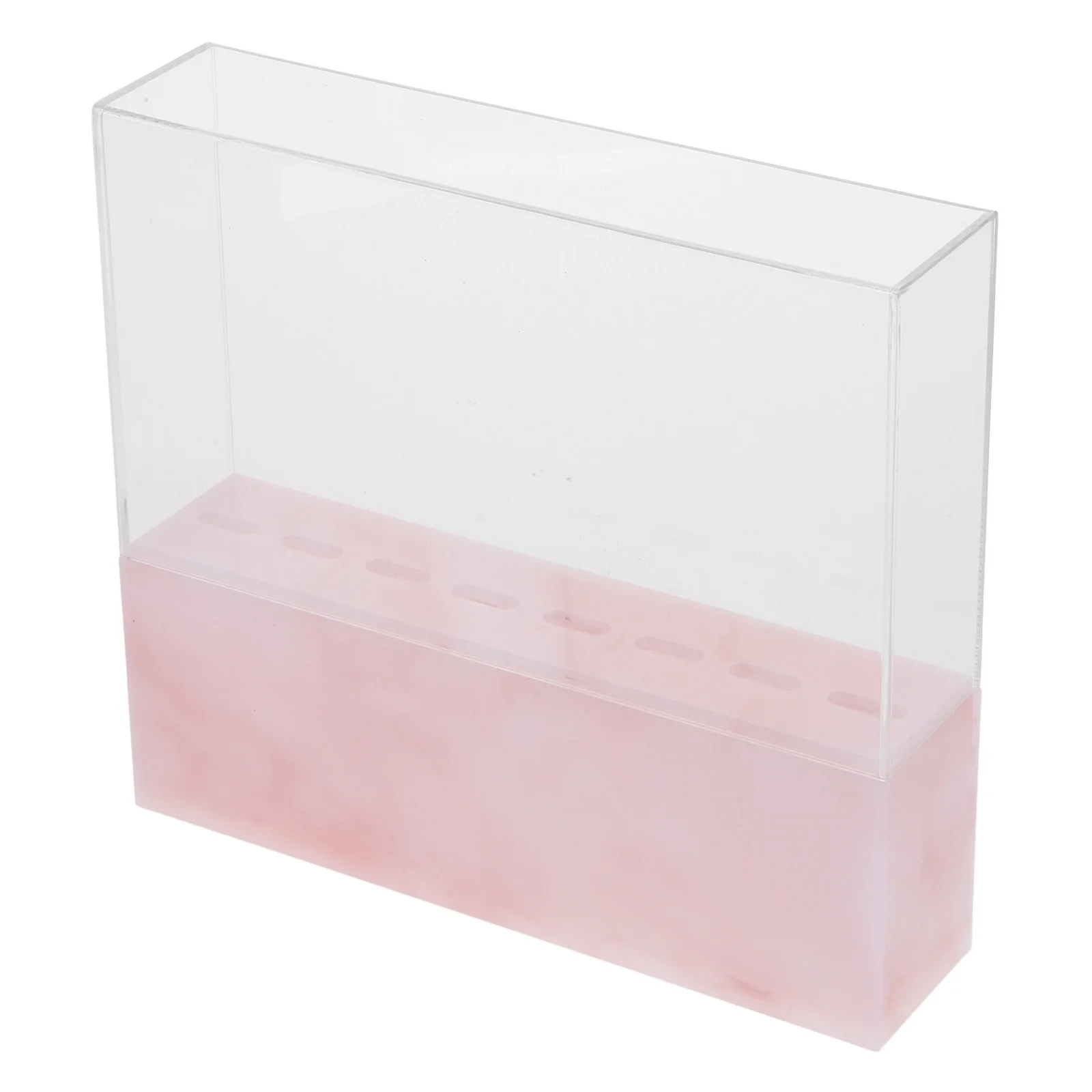 

8-Hole Acrylic Tweezers Holder Marble Design Storage Rack Organizer for Makeup Brushes Eyelash Tweezers Display Stand Beauty
