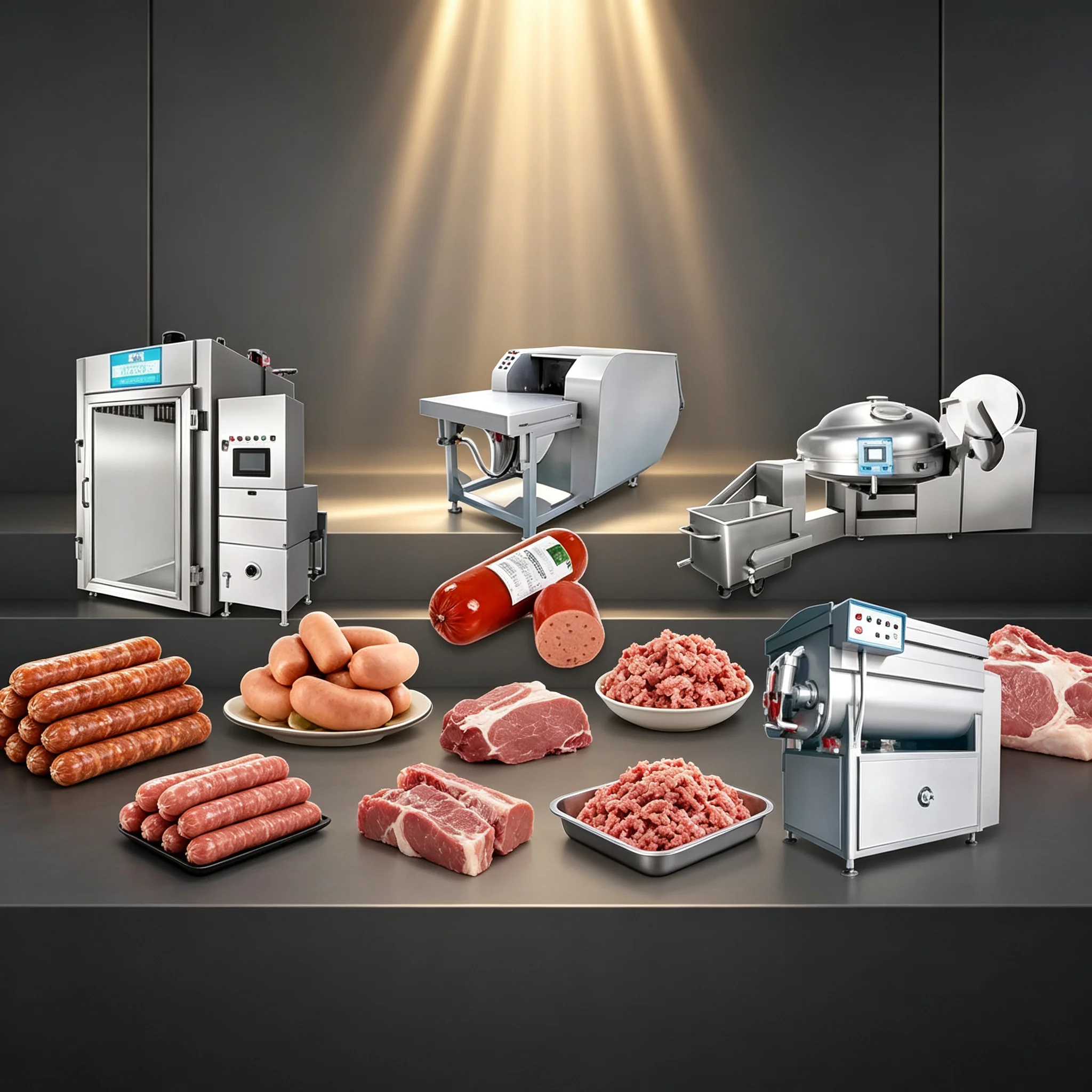 Sanitary Modular Sausage Manufacturing Equipment Easy‑clean Structure For Meat Food Factory Daily Operation