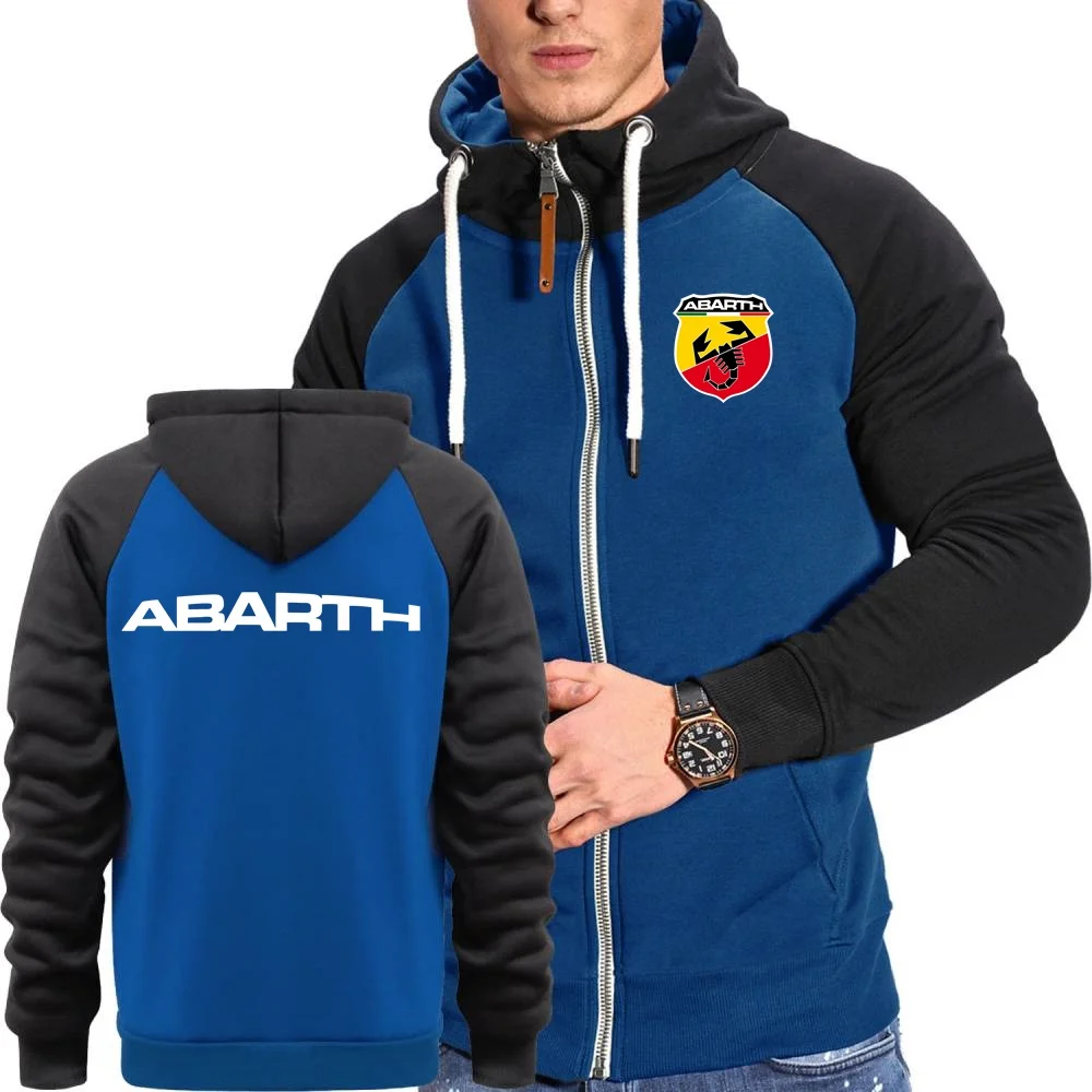Novo logotipo de escorpião moletom com capuz motorsport masculino quente à prova de vento jaqueta de lã outerwear com capuz streetwear casaco
