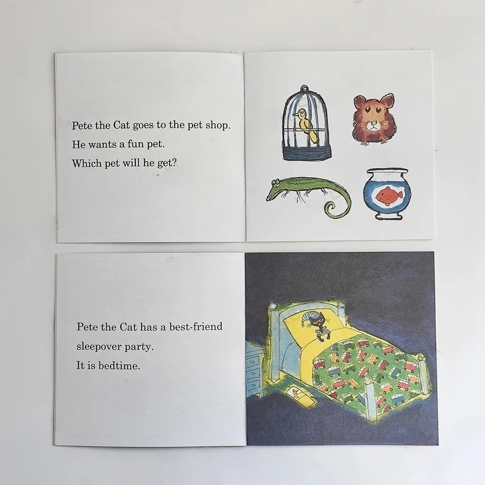 12冊セット ピート・ザ・キャット 英語フォニックス絵本 ストーリーポケットブック 子供向け モンテッソーリ 就寝前の読み聞かせ