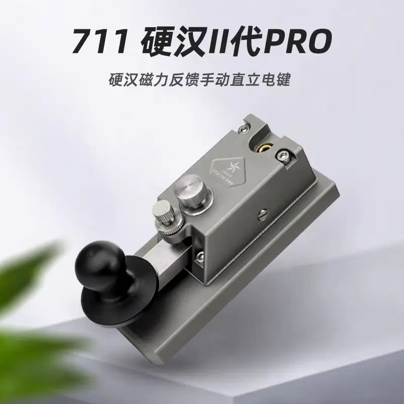 CCZ 711 PRO مفتاح كهربائي مغناطيسي ردود الفعل انتعاش قوة السندات المباشرة CW مورس مفتاح صغير 3.5 مللي متر منفذ الصوت سبائك الألومنيوم #4