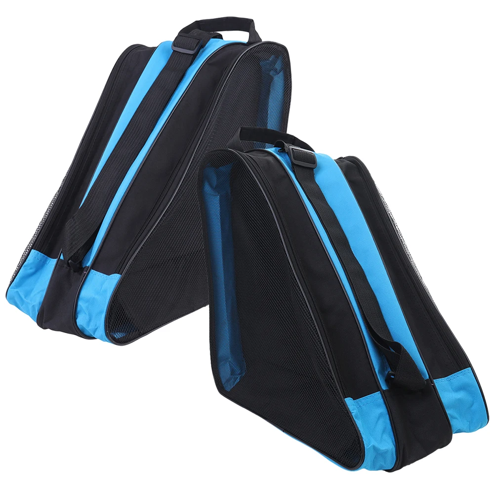 

2pcs Roller Skate Storage Bag Inline Skates Organizer Durable Oxford Cloth Shoulder Tote Lightweight Wheel Shoes Carry Case Ice