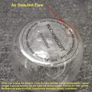 Schöne kreative Doppelbärenschicht Kaffeetasse Doppelglas Tech Box Tier Milchglas Glas Katze Katze Dach Hunde Geschenk Weihnachtsgeschenk 8 Hauptverkaufsbecher süßer Becher - №6