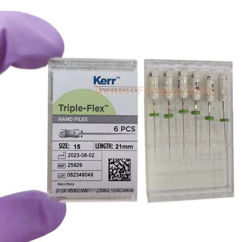 3 Box/Lot Kerr Triple-Flex Hand Files Use Root Canal File Good Flexibility Dental Stainless Steel Root Cannal Endo Files