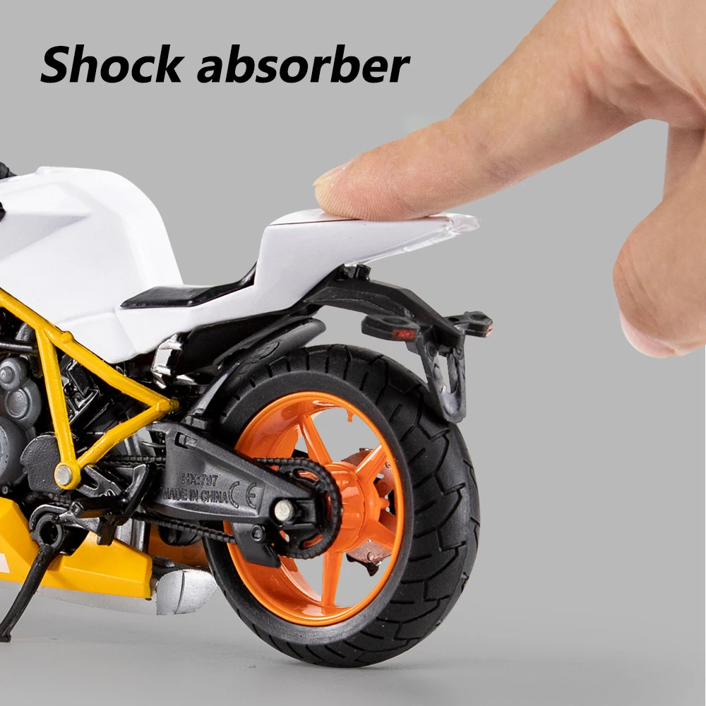 1:12 Scale KTM RC8 Alloy Motorcycle Model Diecast Car Toys for Boys Birthday Gift Toys Car Collection