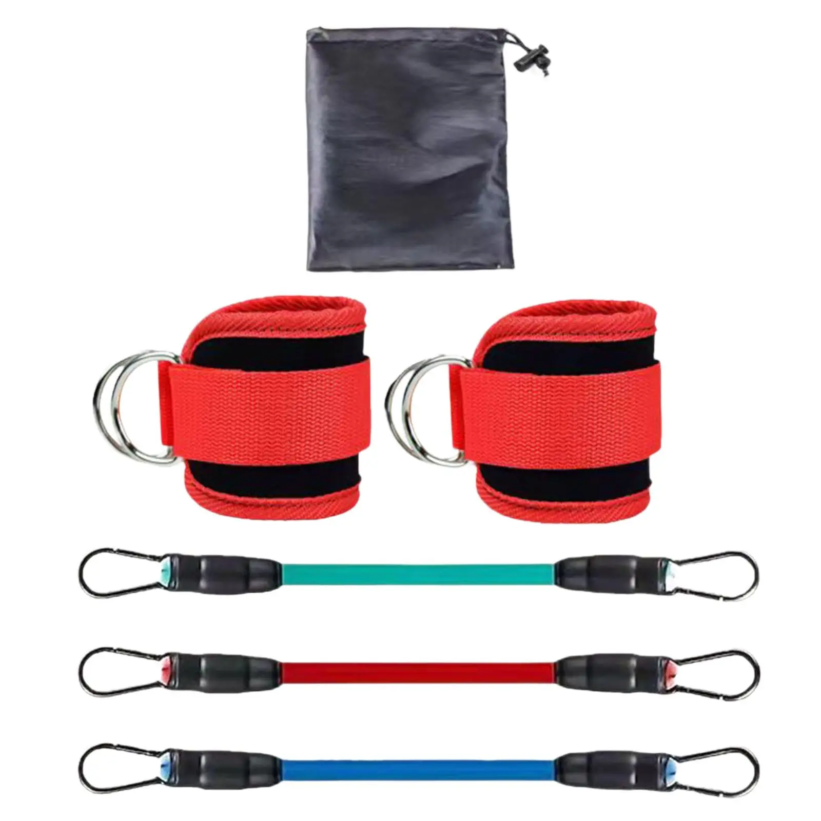 Ankle Resistance Bands with Cuffs Home Use Workout Resistance Bands for Kicks Women Men Leg Butt Training Strength Agility