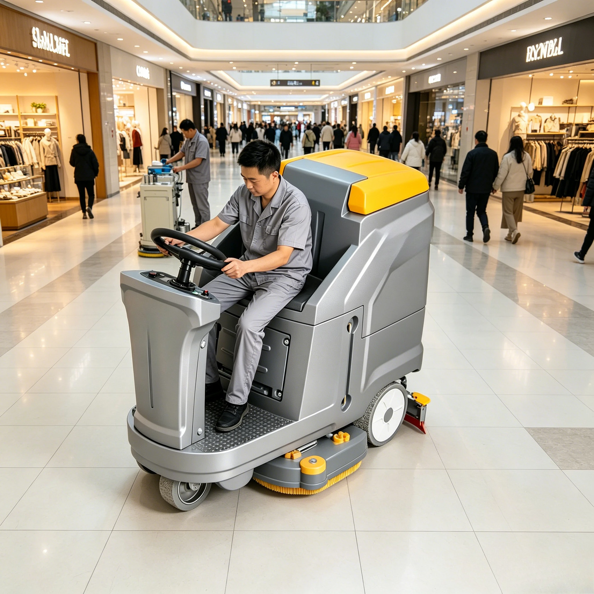 Ride On Floor Scrubber 20 Inch - Electric Ride on Floor Scrubber 20