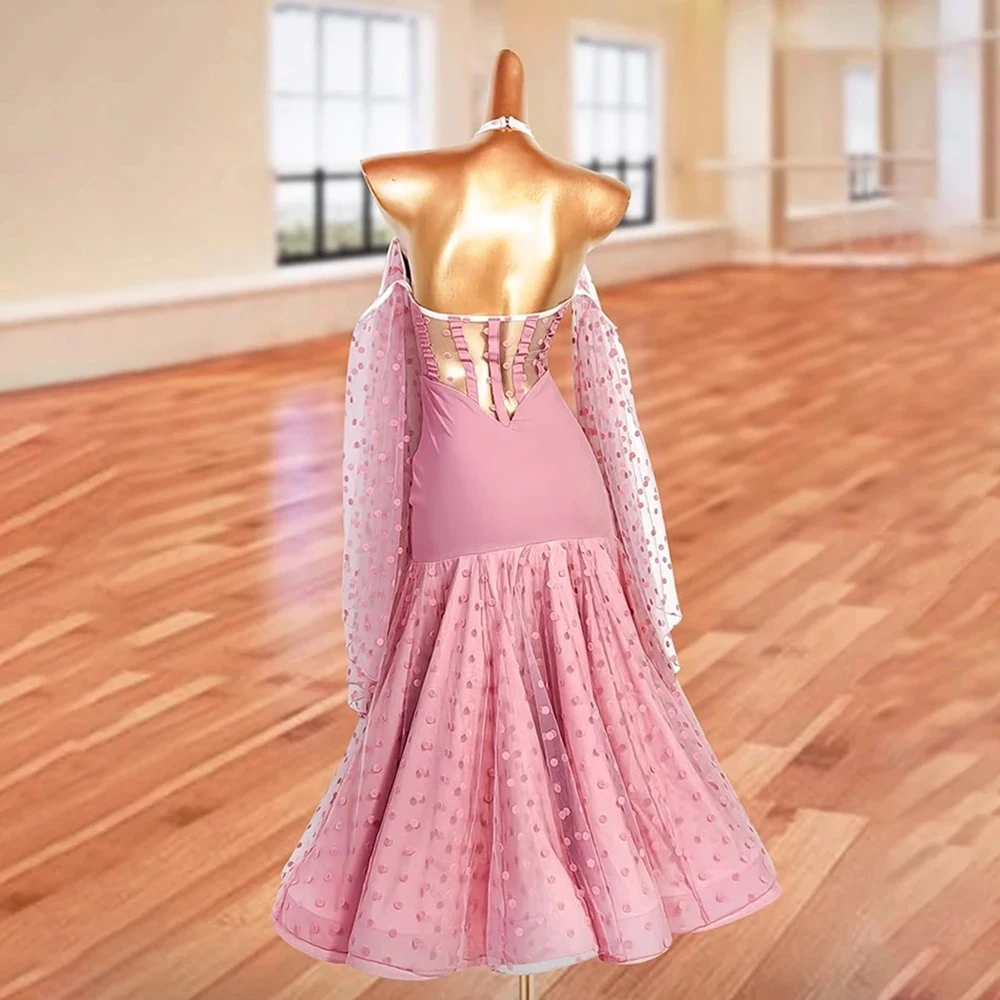 2024 New  High-end Ballroom Dance Dress National Standard Modern Dance Costume Big Swing Women Party Waltz Clothes Stage Outfits