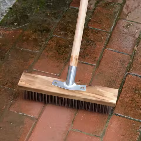 Heavy Duty Rough Floor Brush Stainless Steel Wire Deck Scrub Cleaning Tool 20cm Heavy Duty Floor Brush Floor Scrub Brush