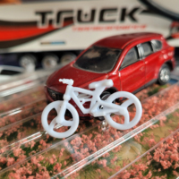 5PCS 1/75/87 HO N Scale Model Bicycle for Railway/Railroad/Train Layout