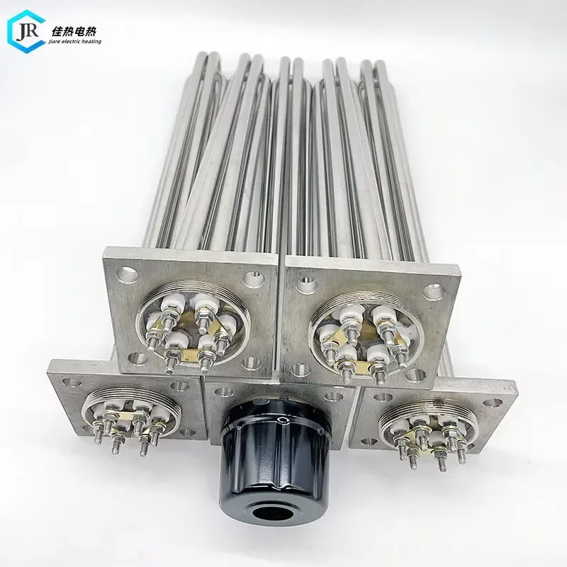 15KW Industrial Electric 3 Phase Immersion Tubular Hot Water Flange Heater Element Stainless Steel 380V/220V