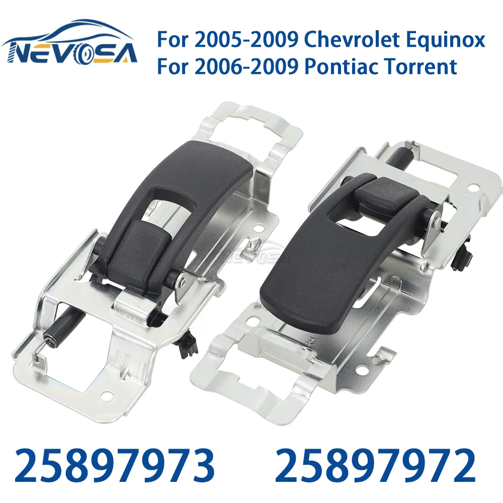 Manija de puerta Interior de coche para Pontiac Torrent Chevrolet Equinox 2005 2006 2007-2009 25897972   RH 25897973   LH Delantero Trasero Izquierdo Derecho