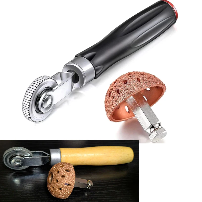 1pc 42mm Car Patch Presser Wheel Scraper Tyre Repair Kit Sanding Grinder Grinding Head Air Tire Polisher Polishing Wheel