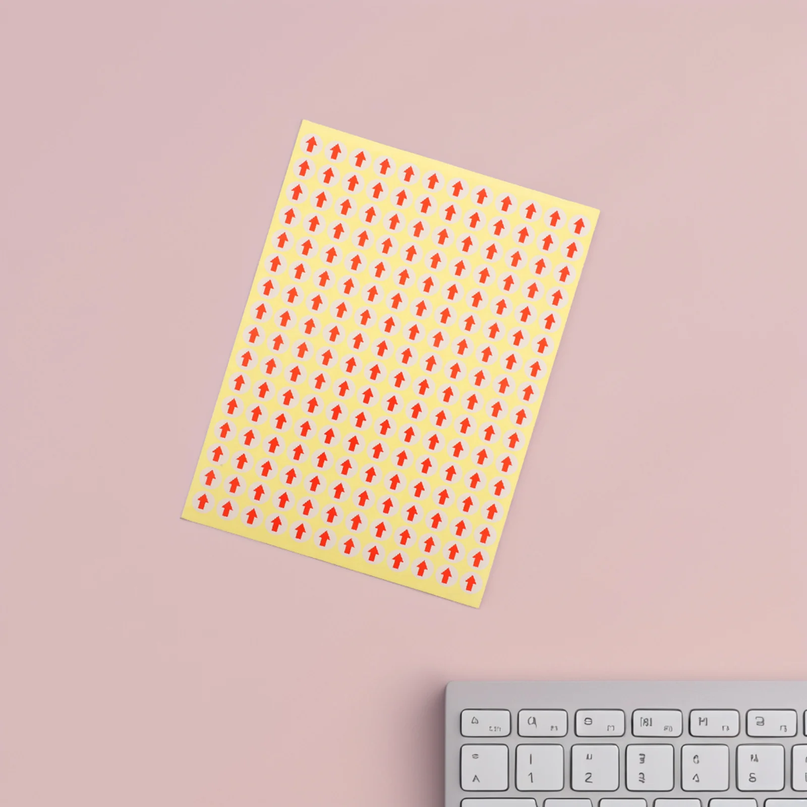 

2880pcs Small Arrow Labels Self-Adhesive Stickers For Marking Nonconforming Products Paper Arrow Label Stickers For