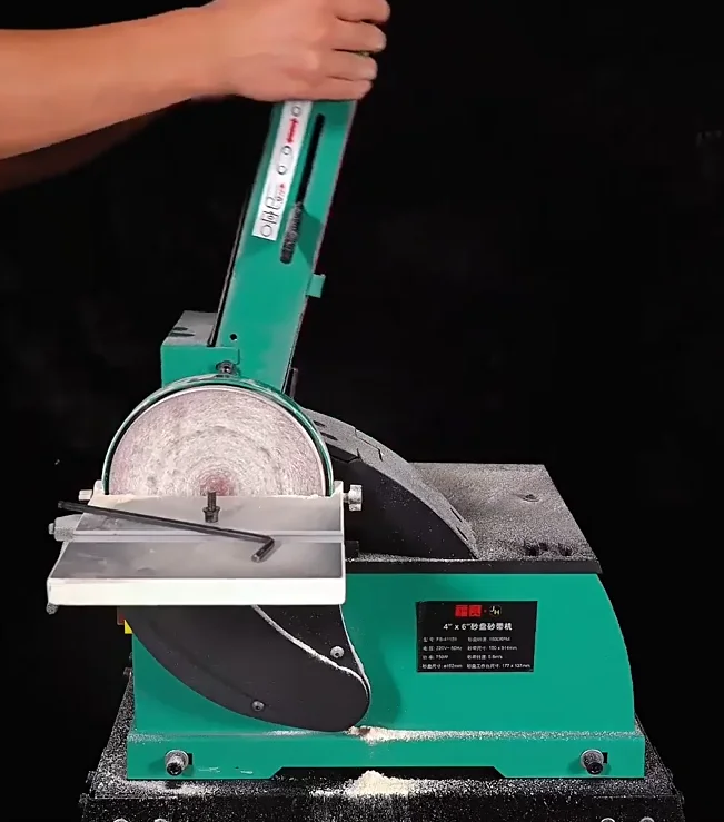 

Шлифовальный станок FS-4115II Деревообработка бытовой настольный электрический небольшой металлический шлифовальный станок Плоский полировальный станок