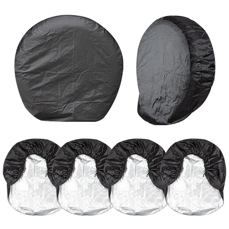 1 Set Universal Car Wheel Tire Dustproof Cover 27-32inch Tires Storage Bag Vehicle Wheel Protector For RV Motorhome Car Truck