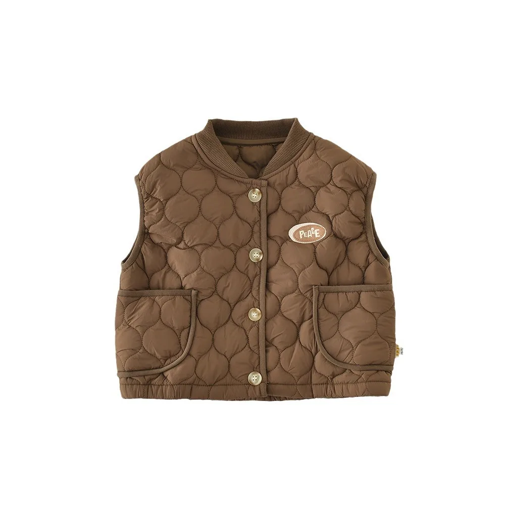 2025 Winter New Baby Sleeveless Warm Vest Plus Velvet Thick Infant Boy Girl Padded Jacket Toddler Thicken Casual Vest Cardigan image 6