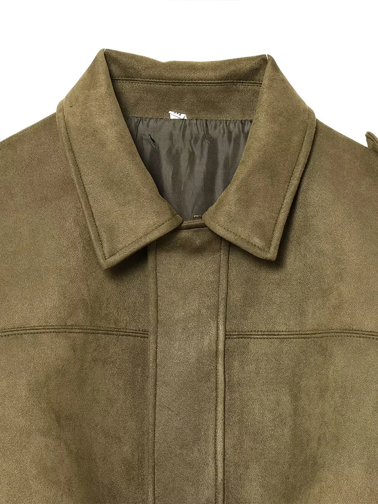 ยุโรปและสไตล์อเมริกันฤดูใบไม้ผลิใหม่แนวโน้มแฟชั่นผู้หญิงสบายๆหนังนิ่มผลเสื้อนักบิน