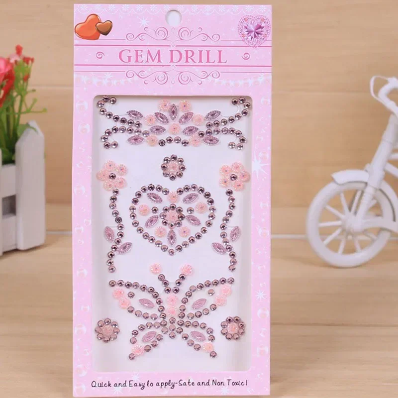 DIY Acrylic Sticker Crystal Diamond Butterfly Stickers Handmade Butterfly Decoration Stickers Kids Toys