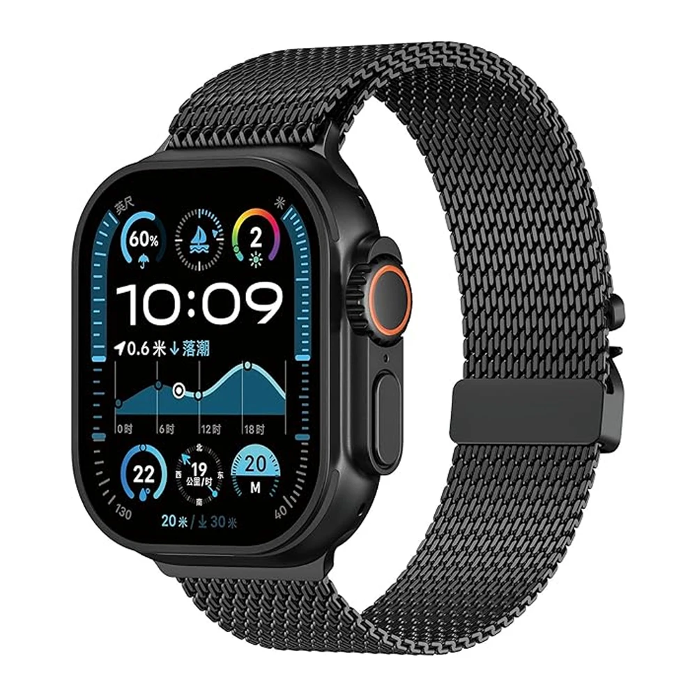 애플워치 울트라 2 밴드 49mm 46mm 45mm 42mm 44mm용 파라슈트 스트랩, iWatch 시리즈 10 9 8 7 6 5 SE 4 호환 코레아 팔찌