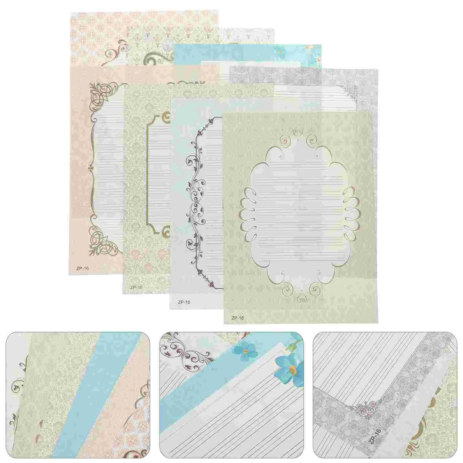 32 Sheets Calligraphy Paper English Character Practice Notebook Handwriting Chines for