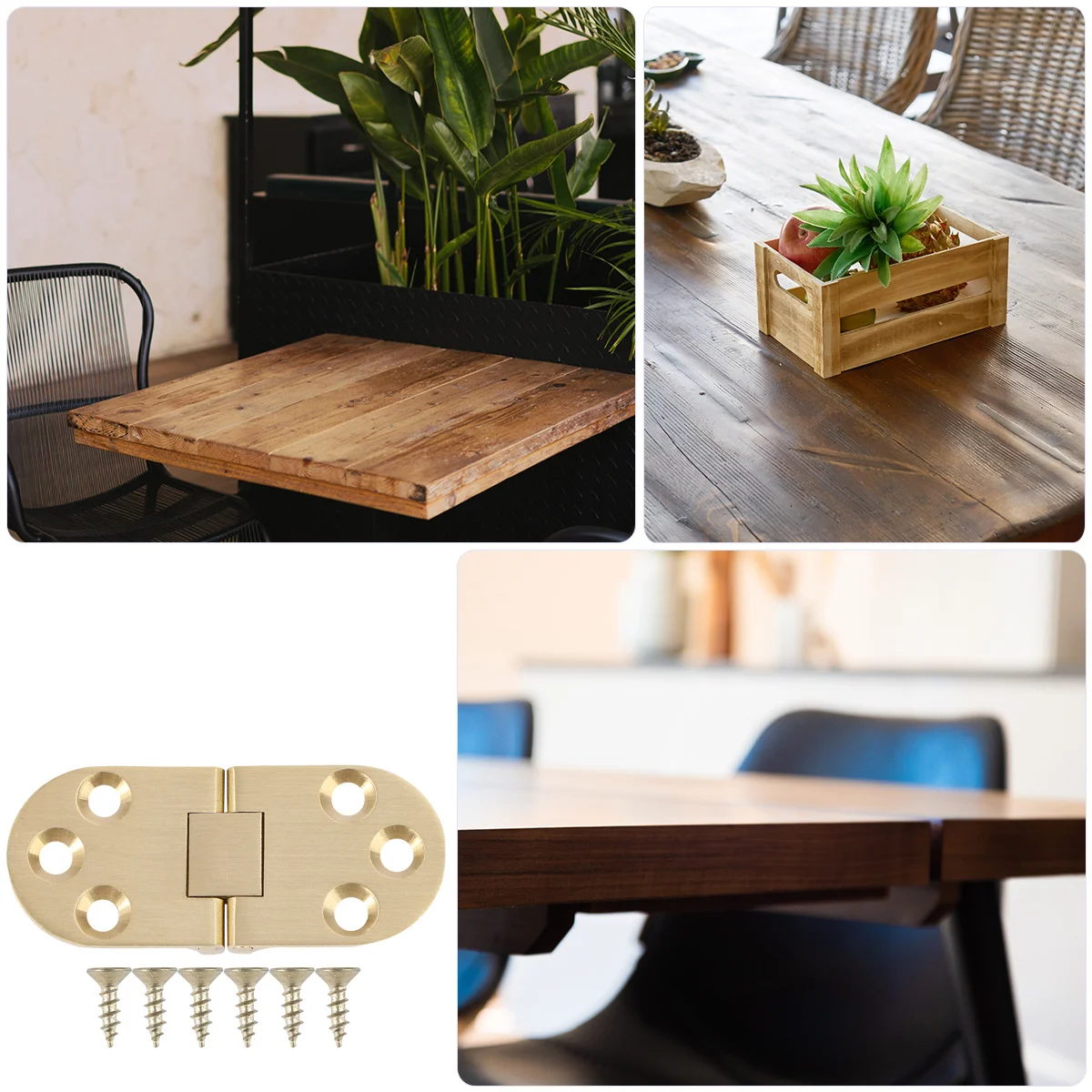 Латунные петли для стола Петли для стола для складных столов Шкафы Гардеробы Прочная фурнитура для петель с атласной отделкой