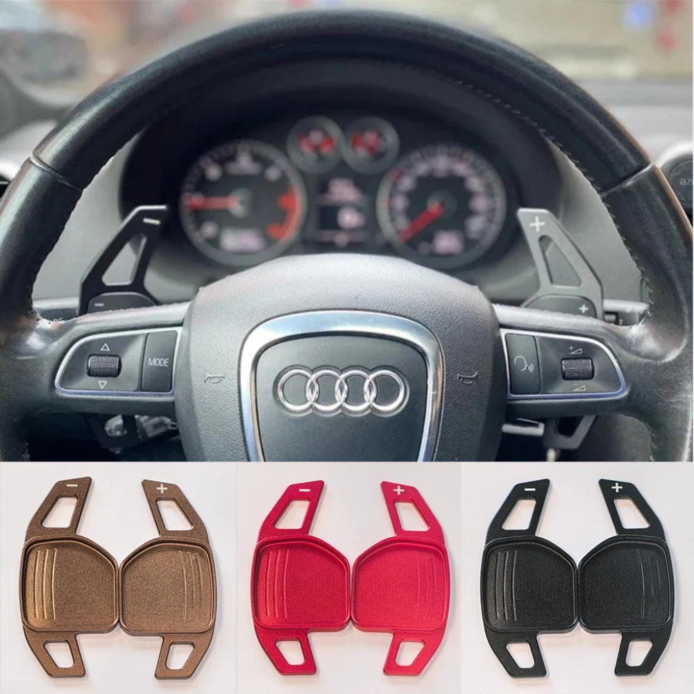 Aluminum Steering Wheel Paddle Shifter Extension for Audi A3 S3 8V A4 S4 A5 S5 B8.5 A6 S6 A7 S7 C7 Q5 Q7 2013 2014 2015 2016
