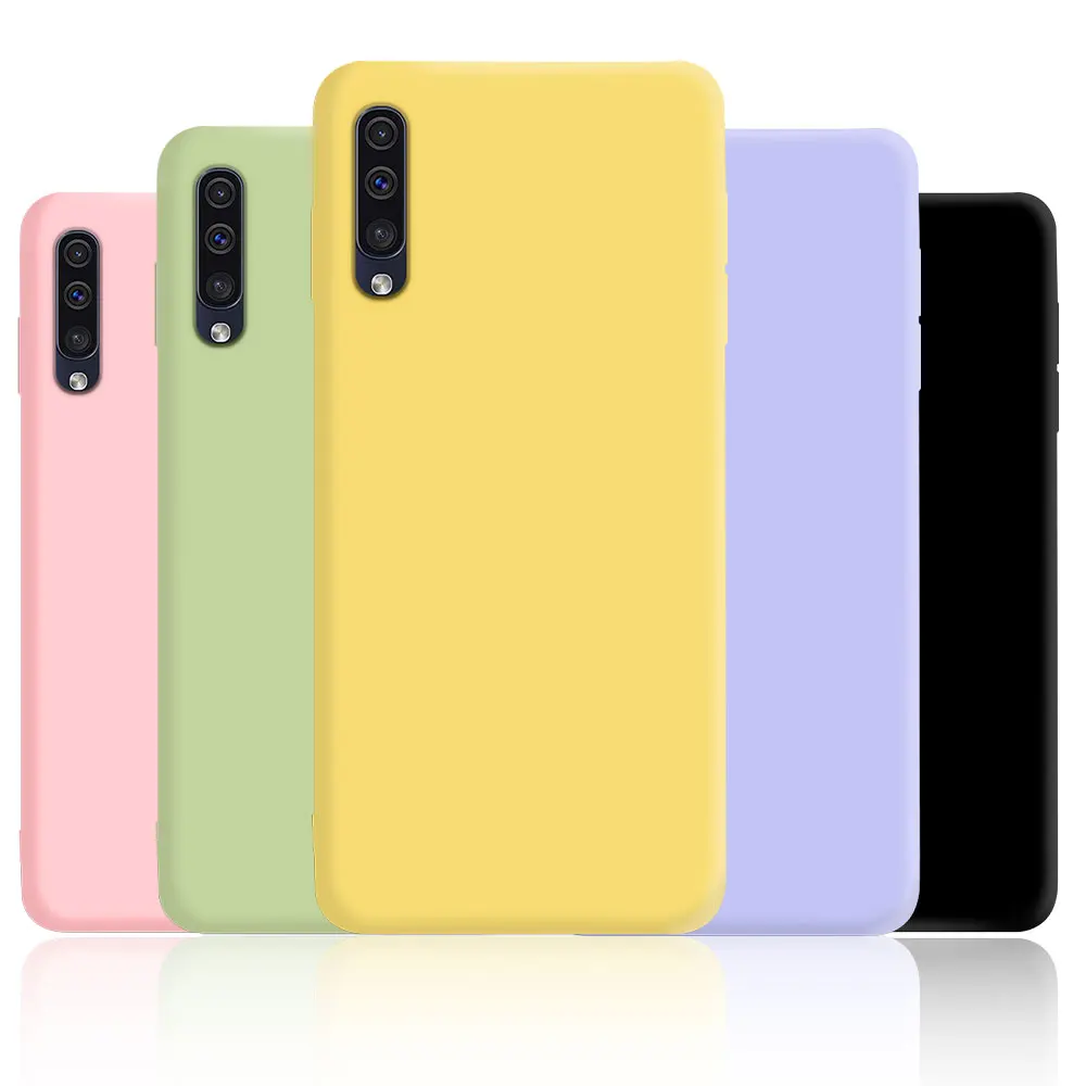 For Samsung A70 Case Liquid Soft Silicone TPU Back Cover For Samsung Galaxy A70 Phone Cases For SamsungA70 Fundas Coque